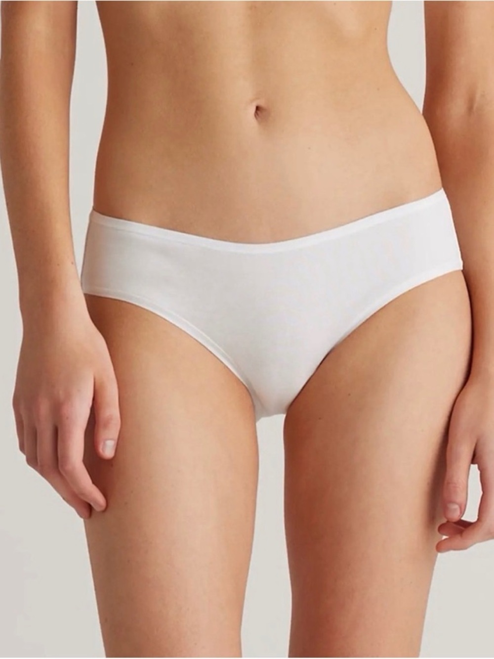 Quince Organic Cotton Hipster Underwear White Sz XL (6 pack)